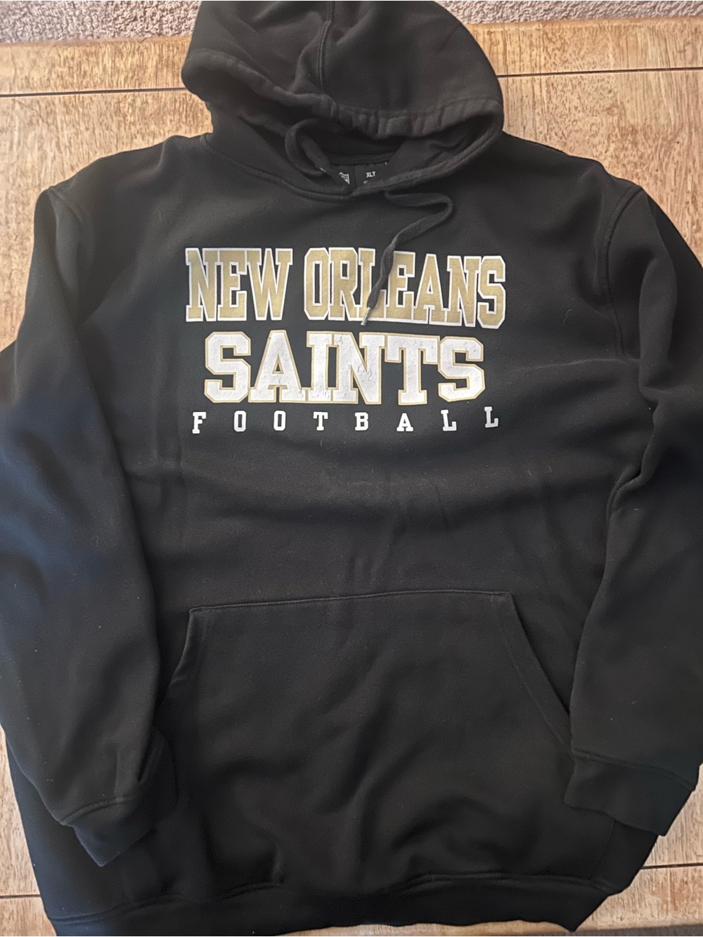 NFL New Orleans Saints Black Pullover Hoodie XL Tall
